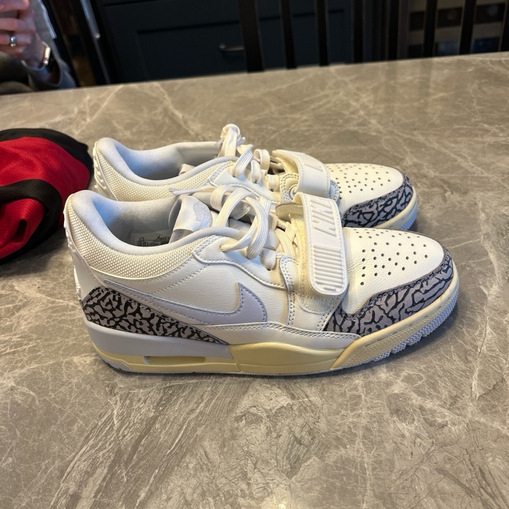 Nike Air Jordan womens legacy 312 White and Cream Sneakers